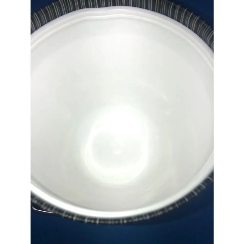 Vintage SilverTone Laminate plastic  Ice Bucket With Lid